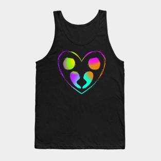 Colorful Double Semicolon Heart Mental Health Awareness Tank Top